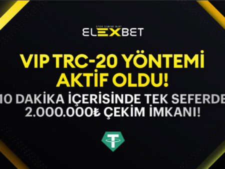 Elexbet VIP TRC20 Para Çekme