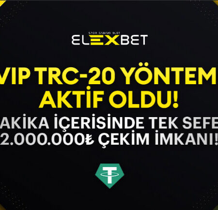 Elexbet VIP TRC20 Para Çekme